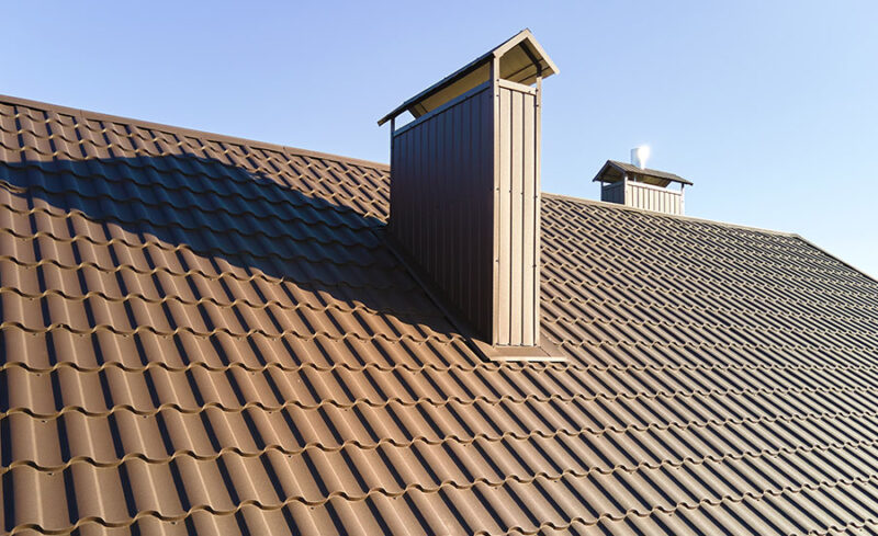 Metal Roof Rust Red Colored Metal Roof Rust Red Colored