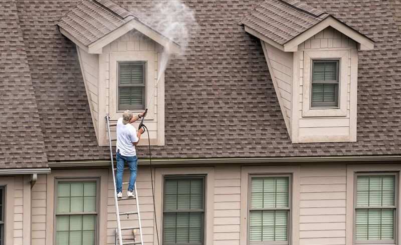 Painting Process Prep Pressure Washing