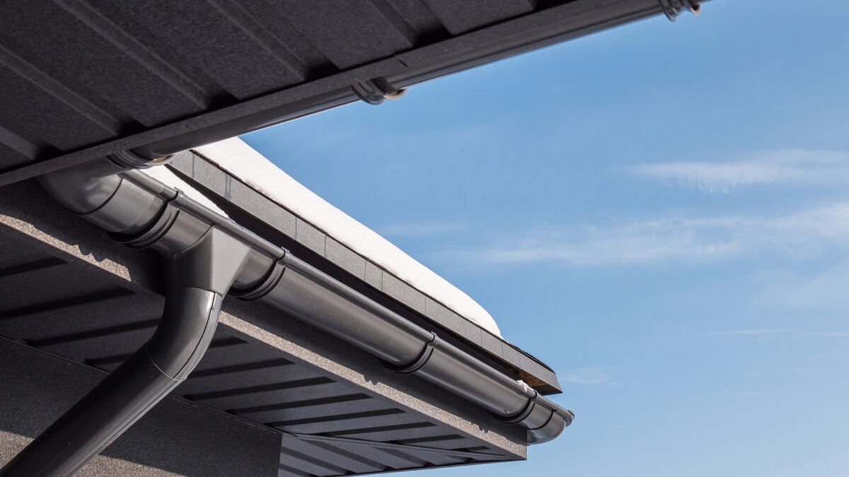Common Gutter Style On A Home In Wichita Ks