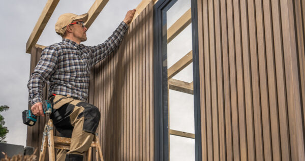 Contractor Installing Popular Siding Materials On Wichita Ks Home