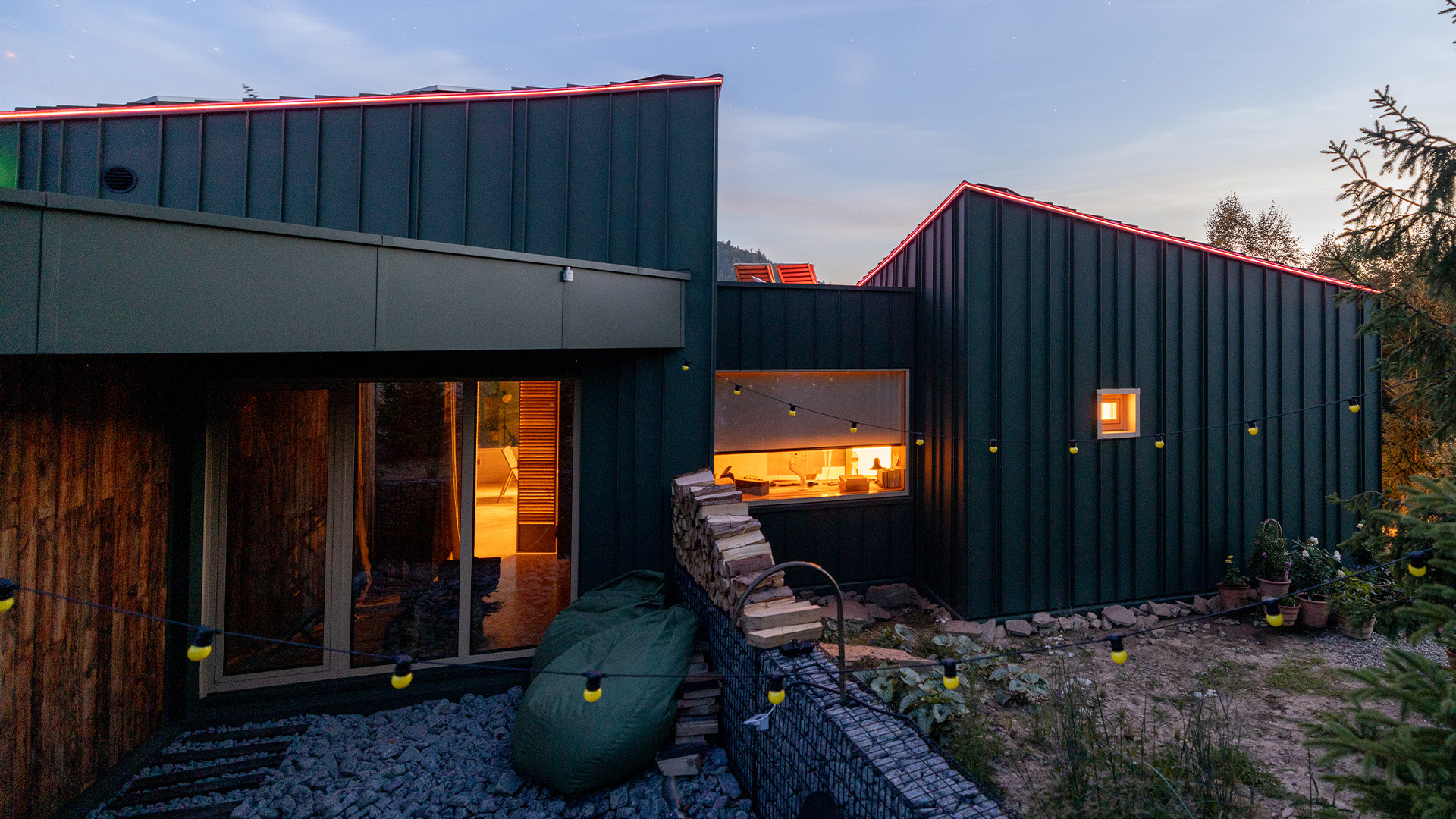 Modern Home With Steel Siding Panels