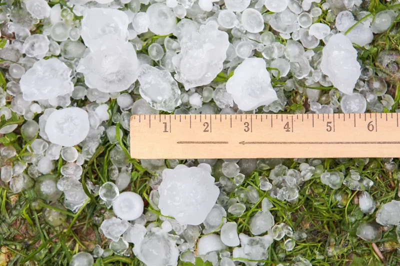 Hail Measured After Hail Storm In Wichita Ks Hail Measured After Hail Storm In Wichita Ks