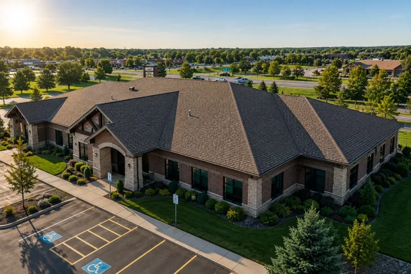 Asphalt Shingles On Commercial Buildingimage Asphalt Shingles On Commercial Buildingimage