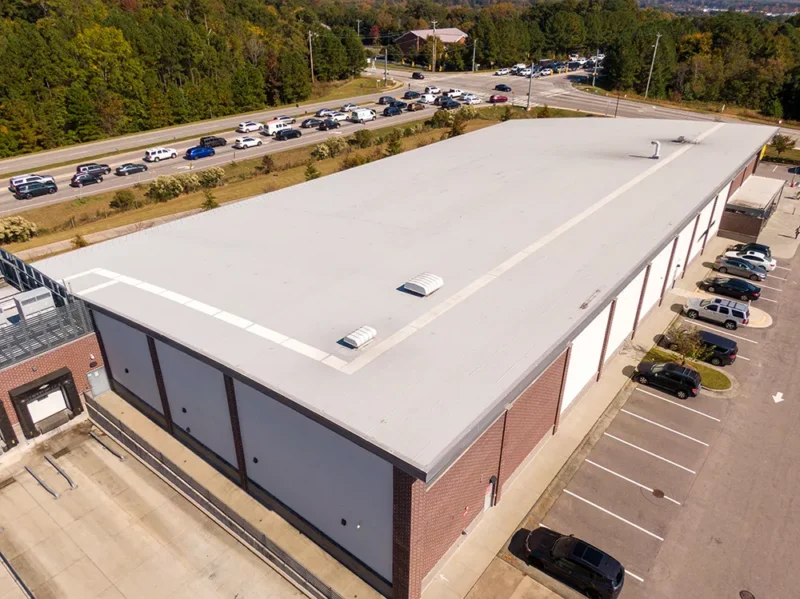 New Roof On A Commercial Building New Roof On A Commercial Building