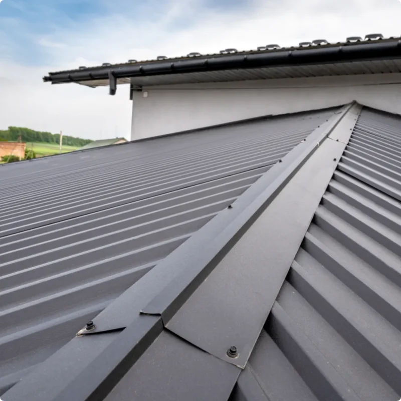 Installed Metal Roofing