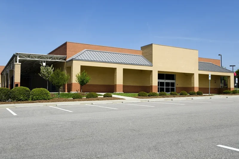 Metal Roofing On Retail Hardware Store